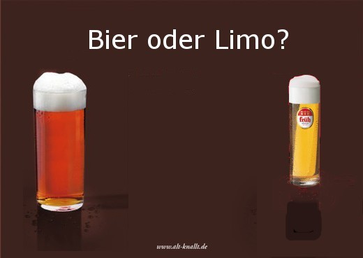 Bier oder Limo?
